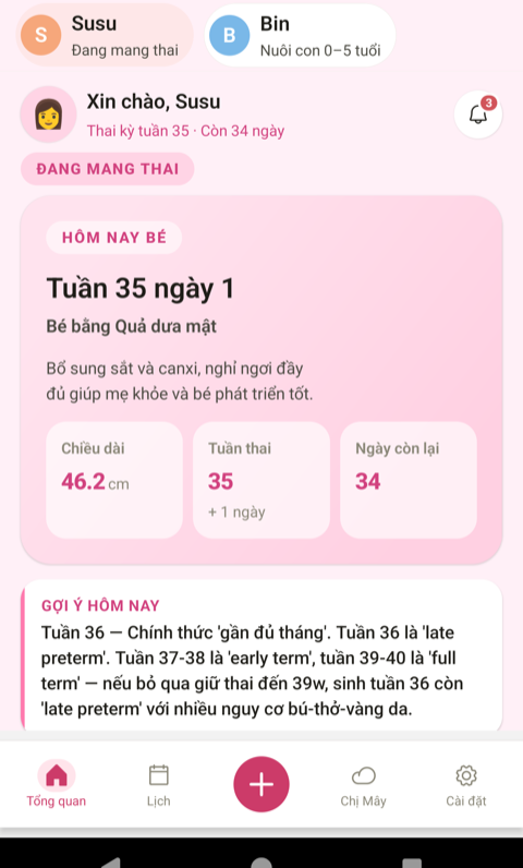 Màn hình BabiMami