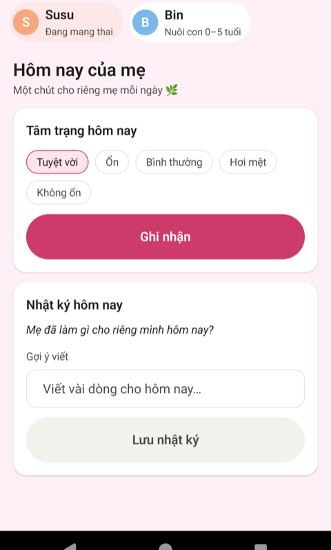 Hôm nay của mẹ